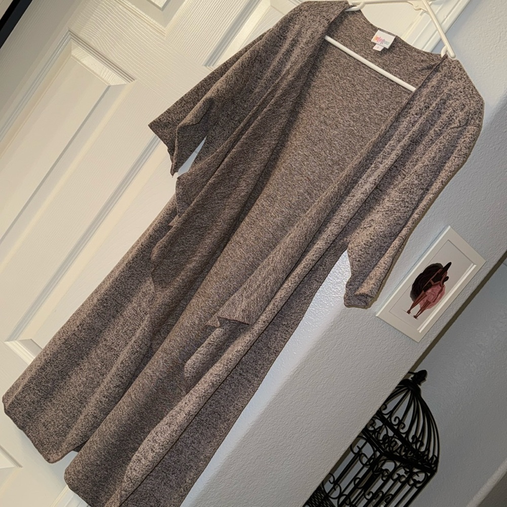 Lularoe short sleeve long cardigan size small